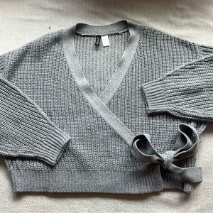 H&M Knit Wrap-front Cardigan